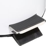 5Five Pedaalemmer - wit - metaal - 3L - 25 cm - voor badkamer en toilet - prullenbak