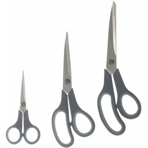 5Five - Huishoudscharen Set - Grijs - RVS - Set van 3