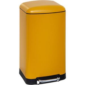 5Five Prullenbak - Geel - Metaal - 30 Liter