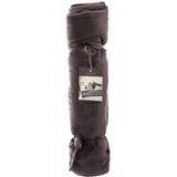 Atmosphera - Sonia - Bedsprei - Donkergrijs - 80 x 180 cm - Polyester - Extra Dik