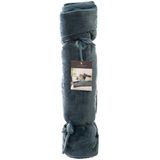 Atmosphera - Sonia - Bedsprei - Blauw - Fluweel, Extra Dik, 80 x 180 cm, Polyester