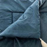 Atmosphera - Sonia - Bedsprei - Blauw - Fluweel, Extra Dik, 80 x 180 cm, Polyester