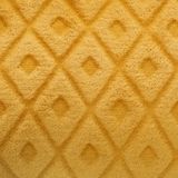 Atmosphera Plaid/bankdeken Monnet - okergeel - 180 x 230 cm - polyester fleece - ruitmotief - bedsprei