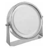 Make-up spiegel/scheerspiegel met LED verlichting op standaard 20 cm - Badkamer spiegels met licht