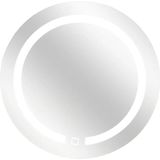 5Five - Badkamer Wandspiegel - Zilver - LED - Dia 45 cm - Rond Model