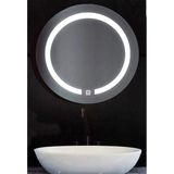 5Five - Badkamer Wandspiegel - Zilver - LED - Dia 45 cm - Rond Model