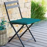 Stoelkussens voor binnen en buiten/tuin stoelen in de kleur Emerald groen 40 x 40 x 4 cm - Water en UV bestendig