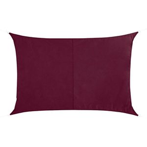 Schaduwdoek/zonnescherm Curacao rechthoekig bordeaux rood waterafstotend polyester - 2 x 3 meter - Terras/tuin zonwering