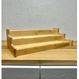 5Five - Uitschuifbaar - Kruidenrek - Bamboe - Verstelbaar van 31 naar 50 cm, 3 niveaus