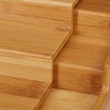 5Five - Uitschuifbaar - Kruidenrek - Bamboe - Verstelbaar van 31 naar 50 cm, 3 niveaus