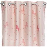 Atmosphera - Unicorn - Gordijn - Roze - Met Ringen