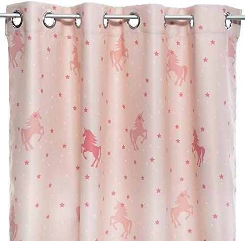 Atmosphera - Unicorn - Gordijn - Roze - Met Ringen