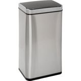 5five Simply Smart Afvalbak, automatisch, 40 liter, roestvrij staal, zilver