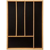 5Five - Houten Bestekbak - Bamboe - 5 Sorteervakken - Waterbestendig