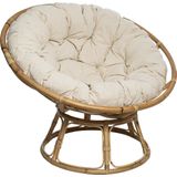 Atmosphera Fauteuil Papasan Rotan LARGE - L. 112 x B 106 x H. 81 cm - Grote stoel - Zetel - Stoel