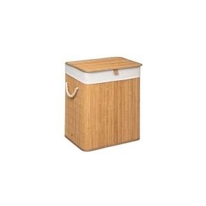 5Five Wasmand van bamboe - 60 liter - 41 x 30 x 50 cm - met deksel