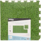 Zwembadtegels - Grasprint 50x50 CM 8 Stuks Groen - Grondzeil Zwembad – Zwembad Ondergrond - 2M2