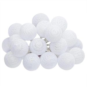 Atmosphera LED slinger 20 bollen D6 cm wit 4 meter - Sfeerverlichting