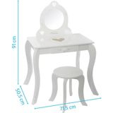 Atmosphera - Jasmine - Kindermeubel - Hout - Inclusief Spiegel en Krukje