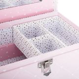 Atmosphera - Sieradenkistje - Roze - Karton - 20 x 10 x 12 cm