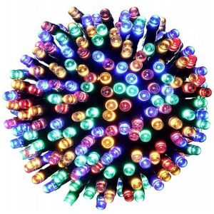 Kerstverlichting - gekleurd - 20 meter - 200 led lampjes - transparant snoer - 8 functies - Kerstverlichting kerstboom