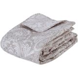 Luxe bedsprei deken MARIE beige 240 x 260 met slopen