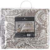 Luxe bedsprei deken MARIE beige 240 x 260 met slopen