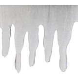 Feeric Christmas Ijspegelrand - wit - 200 x 35 - polyester - sneeuwrand - sneeuwversiering