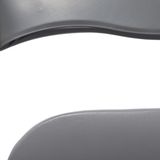 5Five Klapstoel met pvc zitting - lichtgrijs - 44 x 48 x 79 cm - metaal - Bijzet stoelen - Inklapbaar