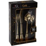 Secret de Gourmet Bestekset - Goud Vintage Luxe - 16 delig - 4 personen