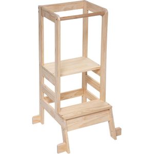 Atmosphera - Leertoren - Kinderen - Hout - Naturel - 51 x 51 x 90 cm