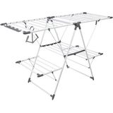 Hoogwaardig Stevig uitgevoerd Staand Droogrek 24 meter Drooglengte