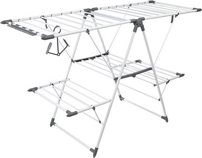 Hoogwaardig Stevig uitgevoerd Staand Droogrek 24 meter Drooglengte