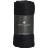 Atmosphera - Plaid - Fleece - Zwart - 125 x 150 cm