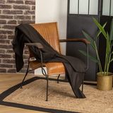 Atmosphera - Plaid - Fleece - Zwart - 125 x 150 cm