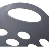 5Five Flexibele wasmand/opbergmand - rond - grijs - 60 liter - D41 x H66 cm