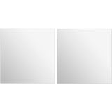 5Five - Plak Spiegel Tegels - Spiegel - Glas - 2x Stuks - Zelfklevend - 40 x 40 cm