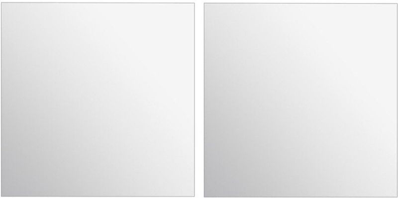 5Five - Plak Spiegel Tegels - Spiegel - Glas - 2x Stuks - Zelfklevend - 40 x 40 cm