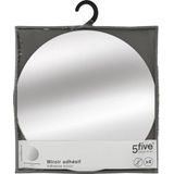 5Five Plak spiegels tegels - 4x stuks - glas - zelfklevend - 30 x 30 cm - rondjes - muur/deur/wand