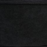 Atmosphera Zit krukje/bijzet stoel - hout/stof - zwart fluweel - D35 x H40 cm