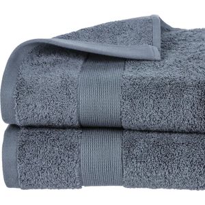 Atmosphera Badhanddoek - donkergrijs - 70 x 130 cm - katoen - 450gr