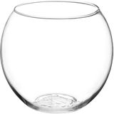 Atmosphera bloemenvaas Jersey - Ronde Bol model - transparant - glas - 18 x 19 cm