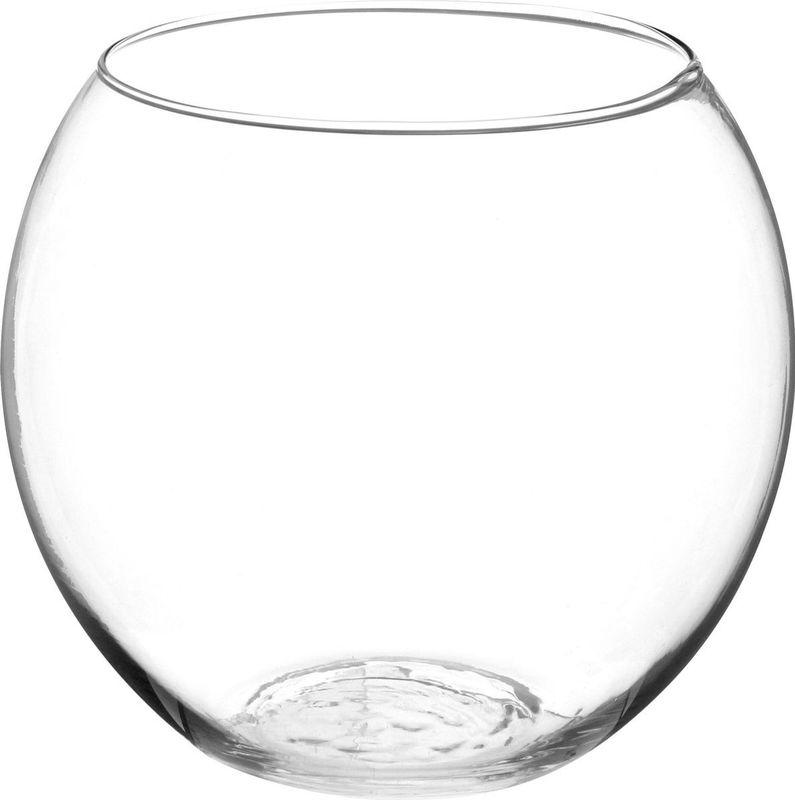 Atmosphera bloemenvaas Jersey - Ronde Bol model - transparant - glas - 18 x 19 cm