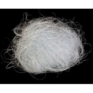 Feeric Christmas engelenhaar - wit - 50 gram - synthetisch - kerstboom lamettahaar