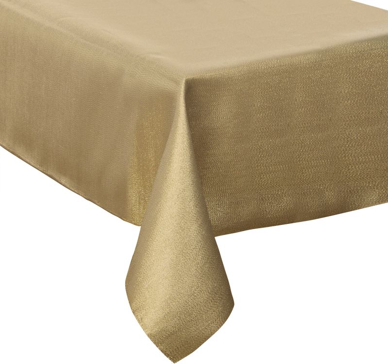 Atmosphera - Tafelkleed gouden glitters - 140 x 360 cm - polyester