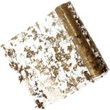 Feeric - Tafelloper - Goud - Bladeren - 500 x 28 cm - Polyester