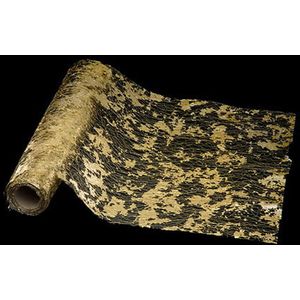 Feeric - Tafelloper - Goud - Bladeren - 500 x 28 cm - Polyester