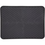5Five Afwas afdruipmat/droogmat keuken - anti-slip- rubber - grijs - 30 x 40 cm - opvouwbaar