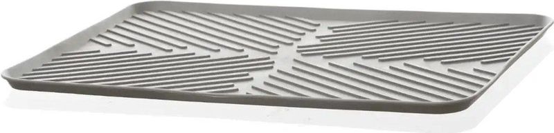5Five Afwas afdruipmat/droogmat keuken - anti-slip- rubber - grijs - 30 x 40 cm - opvouwbaar