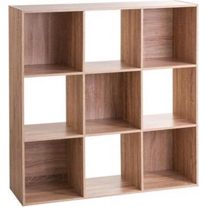 5Five Boekenkast 9-Vaks 100,5x32cm - Natuurlijk eiken